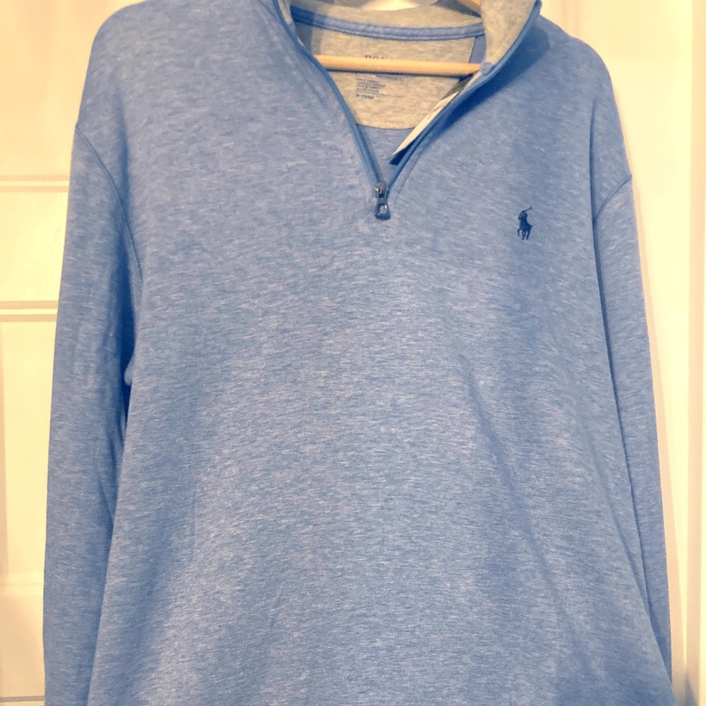NWT Polo Ralph Lauren half zip performance heather